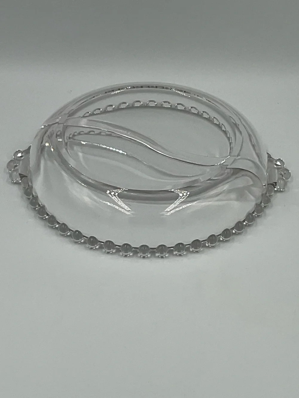 Vintage Imperial Glass Candlewick Divided Relish Dish
